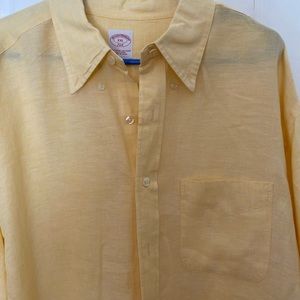 Brooks Brothers long sleeve linen button down shirt